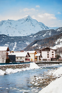 Ski resort in Austrian Alps