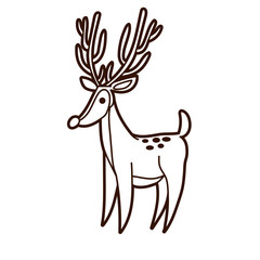 Deer graphic vector