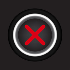 Obraz premium Close button symbol