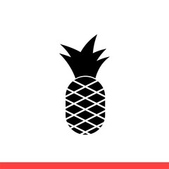 Pineapple icon vector