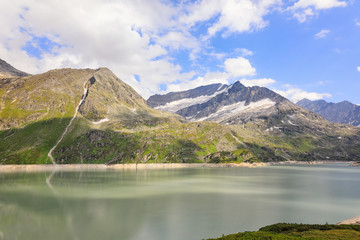Naklejka na ściany i meble Alpine water reservoirs - Tauernmoossee