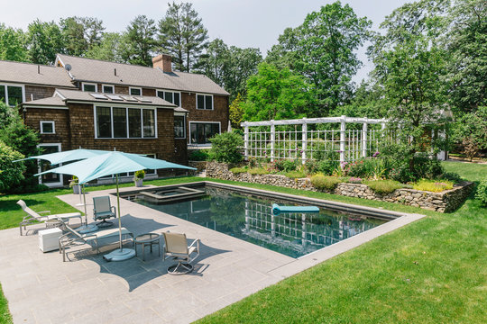 Pool at Contemporary Home