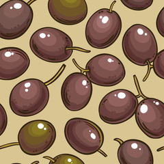 olive vector pattern