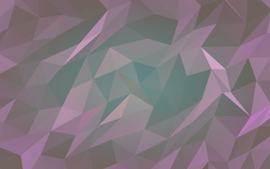 Abstract triangle geometrical purple background. Geometric origami style with gradient. 3D illustration