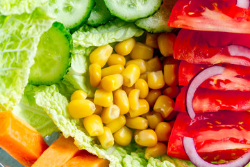 Diet, proper, healthy food. Snack at work, in the office at lunchtime. Lose weight, eat right