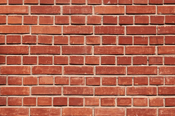 saturation red brick wall