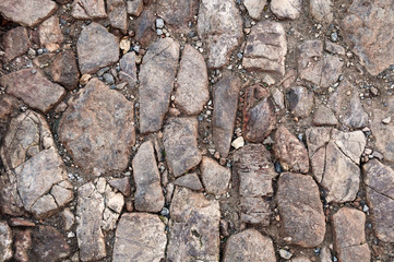 natural stones in warm colors