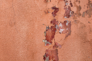 old orange plaster