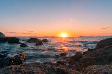 Fototapeta na wymiar Beauty sunset at the ocean