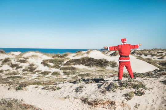 Santa on vacation. Or 26th of December