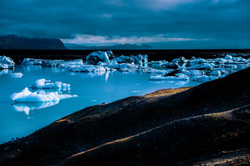 ghiacciaio e laguna di ghiaccio fjallsarlon skaftafell