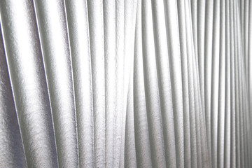 silver color leather background or texture