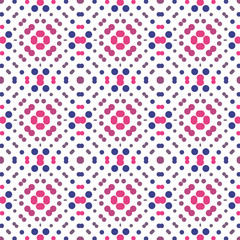 Seamless abstract pattern background with a variety of colored circles.