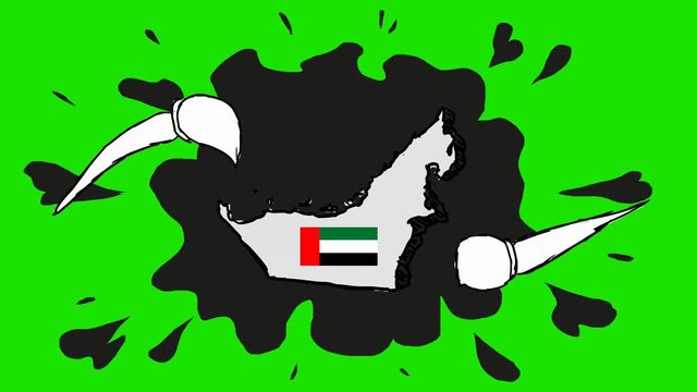 United Arab Emirates: - Hand Drawn Animation - 2D Drawing
