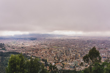 Panoramique ville de Bogotá en Colombie 