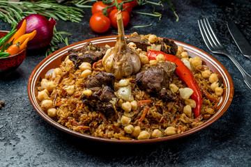 Pilaf festivities with beef