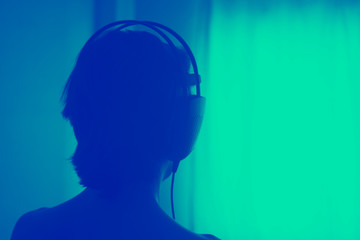 Female DJ deejay woman headphones