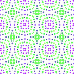Seamless abstract pattern background with a variety of colored circles.