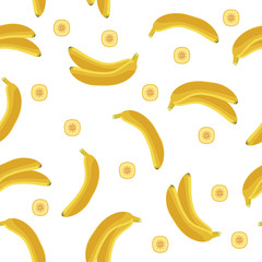 Banana pattern. Wrapping paper, gift card, poster, banner design.