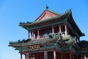 Naklejka premium Chinese eave in the Forbidden City