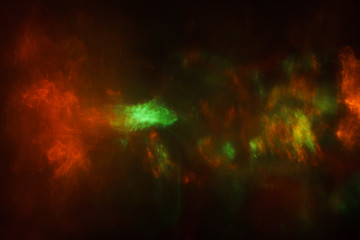 abstract lens flare background. soft blurred bokeh multicolored light sparkles and flashes. festive disco nightlife atmosphere