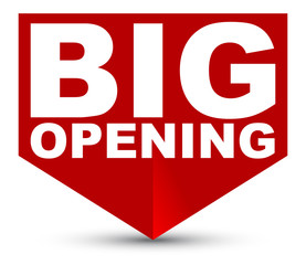 red vector banner big opening