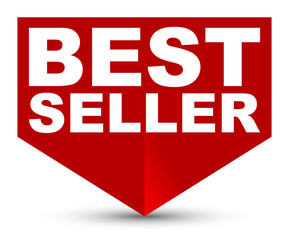 red vector banner best seller