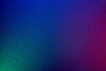 On embossed blue background shades of green and pink