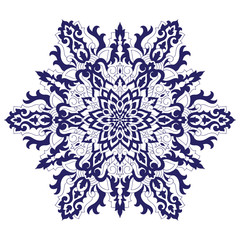 Vector Blue Snowflake