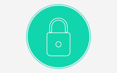 Lock vector icon sign symbol