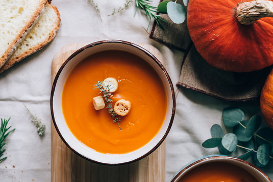 Pumpkin creamy soup