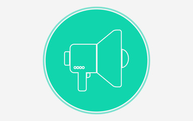 Megaphone vector icon sign symbol