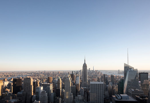 View of Manhattan skyline. I love New York City.