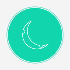 Moon vector icon sign symbol