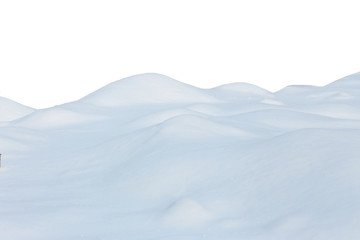 Fototapeta na wymiar snow isolated on white background