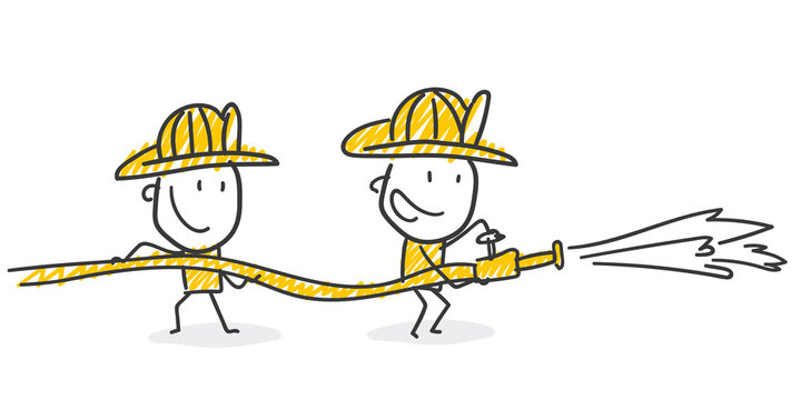 Strichfiguren / Strichm&auml;nnchen: Feuerwehr (Nr. 329)	