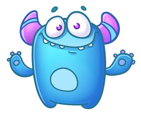 Cute Blue Monster
