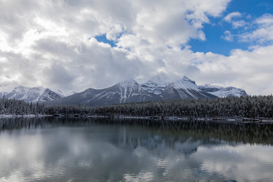 Herbert Lake on a cloudy day
