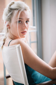 Headshot of young sensual women