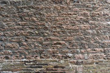 Stone brick wall