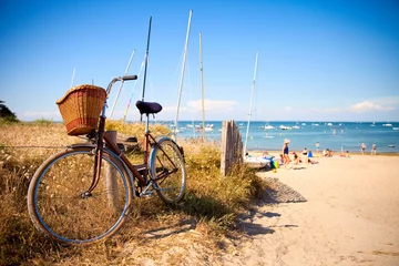 Poster de jardin Plage tropicale Île de Noirmoutier et ses plages à vélo