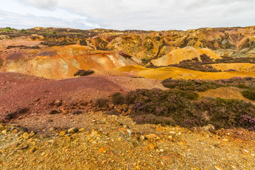 Parys Mountain, unearthly landscape like another planet.