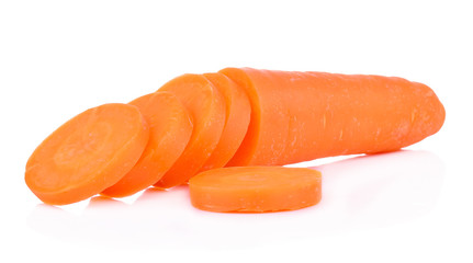 Carrots isolated on white background