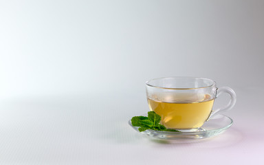 A cup of green tea