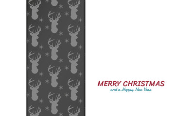 Weihnachtskarte - Gruß - Hirsche