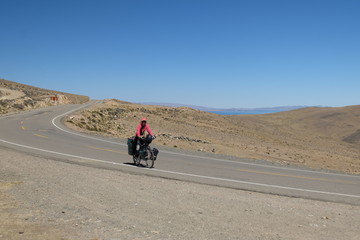 Fototapeta premium bike travel south america