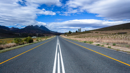Road Wine Vineyards Mountains