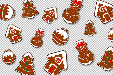 Lebkuchen Kekse - Freisteller