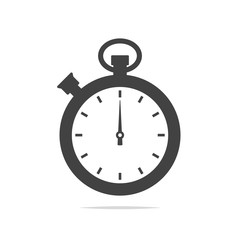 Stopwatch icon vector isolated