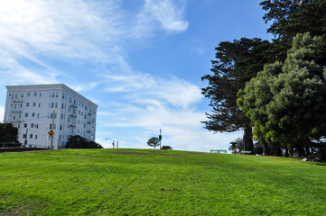 Hill with a house in San Francisco